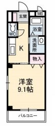 城下駅 徒歩8分 2階の物件間取画像